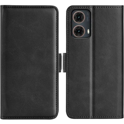 Mobigear Slim Magnet Motorola Moto G85 Funda tipo libro Cartera - Negro