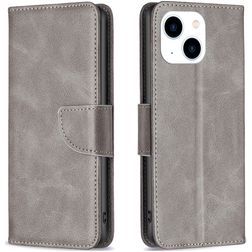 Mobigear Excellent iPhone 15 Etui z klapką typu portfel - Szary