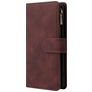 Mobigear Zipper Samsung Galaxy A51 Funda tipo libro Cartera - Marrón