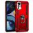 Mobigear Armor Ring Motorola Moto G22 Hårdt Bagsidecover Stødsikkert med ringholder - Rød