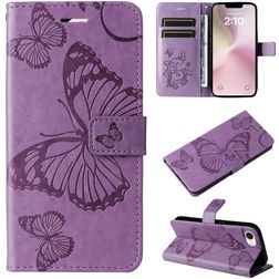 Mobigear Butterfly iPhone 16e Capa livro Carteira - Roxo