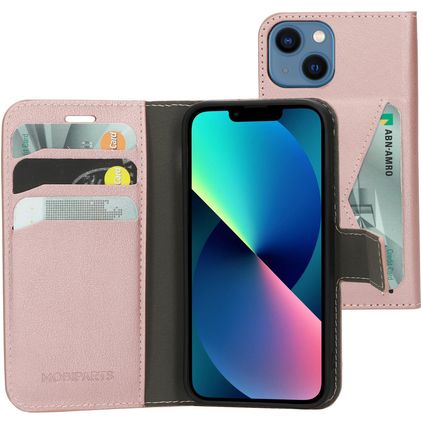 Mobiparts Classic Wallet iPhone 13 Mini Funda tipo libro Cartera - Rosa