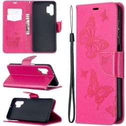 Mobigear Butterfly Samsung Galaxy A32 5G Wallet case - Pink