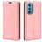 Mobigear Retro Slim Motorola Edge 30 Etui z klapką typu portfel - Różowy