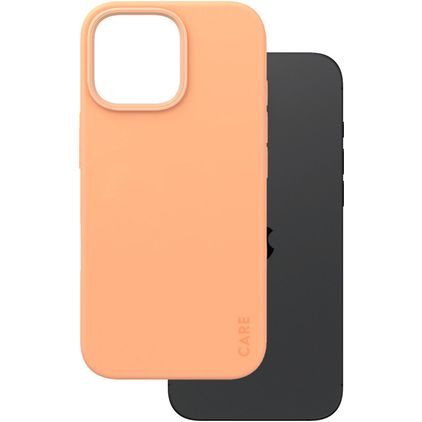 CARE by PanzerGlass Fashionable iPhone 16 Pro Max Silicone MagSafe Capa traseira - Peachy