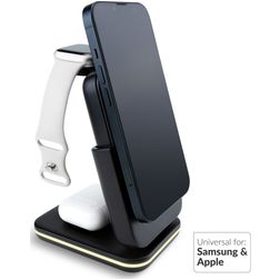 Mobilize 4in1 Detachable Charging Station Qi 15W - Black
