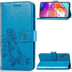 Mobigear Clover Samsung Galaxy A70 Lompakkokotelo + Setelitasku - Sininen