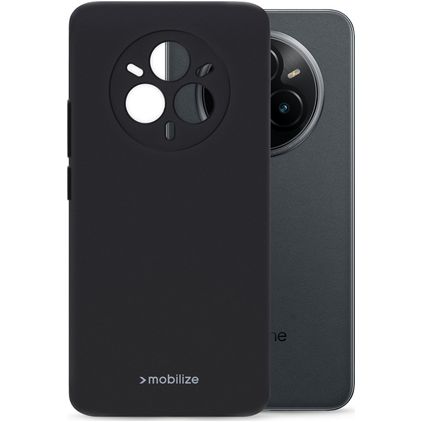 Mobilize Rubber Gelly Realme 14 Pro Plus TPU flessibile Back cover - Nero