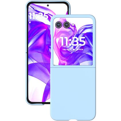 Mobigear Colors Motorola Razr 50 Ultra Funda Plástico rígido Carcasa - Azul bebé