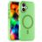 Mobigear Shockproof iPhone 17 MagSafe Plástico rígido Capa traseira - Verde