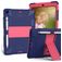 Mobigear ShieldStand iPad 9 (2021) Plastica rigida / Silicone Back cover + Portapenna + Supporto - Blu / Rosa