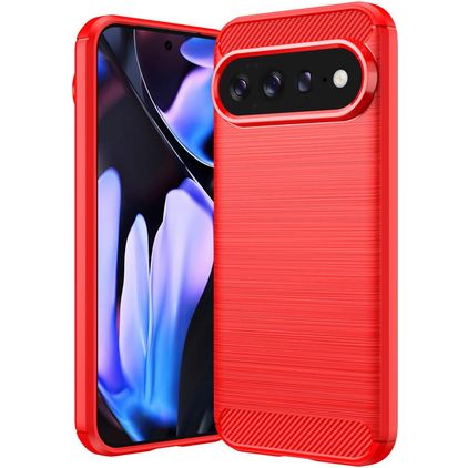 Mobigear Brushed Slim Google Pixel 11 Pro XL Flexible TPU Back cover - Red