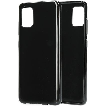 Mobiparts Classic Samsung Galaxy A51 Fleksibel TPU Bagsidecover - Sort