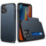 Mobigear Rugged Credit Card Case Dark Blue Apple iPhone 12 / 12 Pro