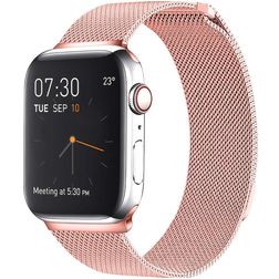 Mobigear Loop Bracelete Milanesa Fecho magnético para Apple Watch - 49/46/45/44 mm - Rosa