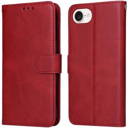 Mobigear Wallet iPhone 17e Funda tipo libro Cartera - Rojo