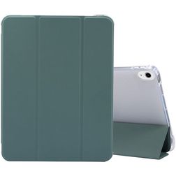 Mobigear Tri-Fold Gel iPad Air 5 (2022) TPU / Poliuretano (PU) Cover a libro + Portapenna - Verde