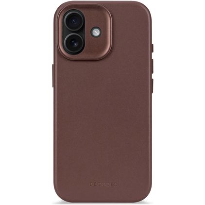 Decoded iPhone 17 Ægte læder Bagsidecover Stødsikkert - Chocolate Brown