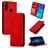 Mobigear Retro Slim Huawei P Smart Plus (2019) Wallet case - Red