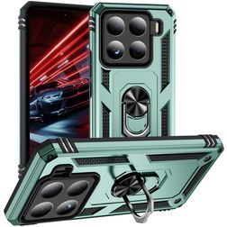 Mobigear Armor ring Xiaomi 15 Funda Plástico rígido Carcasa Antigolpes con anillo - Verde