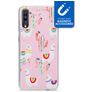 My Style Magneta Samsung Galaxy A70 Joustava TPU Suojakuori - Pink Alpaca