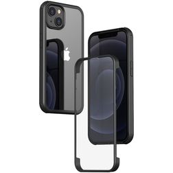 Valenta Full Cover iPhone 14 Plus Tempered glass Back cover Shockproof - Clear / Black