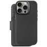 Decoded Detachable Wallet iPhone 16 Pro MagSafe Cover Vera pelle Cover a libro 2 in 1 con guscio estraibile a portafoglio - Nero
