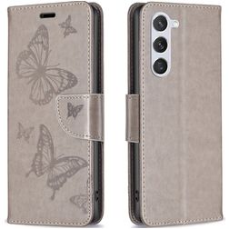 Mobigear Butterfly Samsung Galaxy S23 Wallet case - Grey