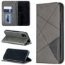 Mobigear Rhombus Slim iPhone 11 Capa livro - Cinzento