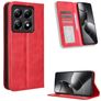 Mobigear Sensation Xiaomi 14T Pungetui med Seddelrum - Rød