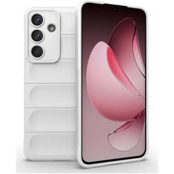 Mobigear Bumpy Samsung Galaxy S25 FE TPU flexível Capa traseira - Branco
