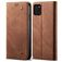 Mobigear Denim Slim Samsung Galaxy Note 10 Lite Capa livro Carteira - Castanho