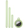 Mobigear Lanyard Capa Silicone flexível para Apple AirTag - Verde lima