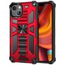 Mobigear Armor Stand iPhone 13 Pro Max Hårdt Bagsidecover Stødsikkert med Stander - Rød