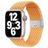 Mobigear Braided Nylon Apple Watch Cinturino Chiusura deployante - 49/46/45/44 mm - Giallo