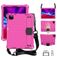 Mobigear Ruggedized iPad 11 (2025) Espuma EVA Carcasa + Portalápices + Correa bandolera + Soporte - Rosa