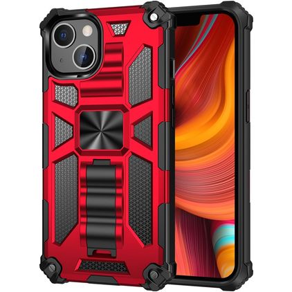 Mobigear Armor Stand iPhone 13 Pro Hard Case Back cover Shockproof with Stand - Red