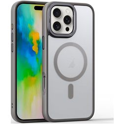 Mobigear Shockproof iPhone 16 Pro MagSafe Hard Case Back cover - Grey
