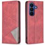 Mobigear Rhombus Slim Samsung Galaxy S26 FE Wallet case - Red