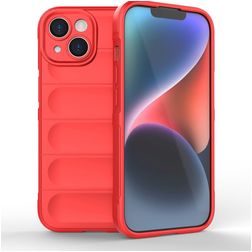 Mobigear Bumpy iPhone 15 TPU flessibile Back cover - Rosso