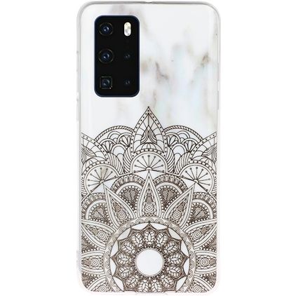 Mobigear Marble Huawei P40 TPU flexível Capa traseira - Mandala