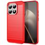 Mobigear Brushed Slim Xiaomi 15T TPU flexível Capa traseira - Vermelho