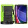 Mobigear SureGrip Xtreme Samsung Galaxy Tab S9 Ultra Cover Hård plast / Silikone Bagsidecover + Skulderrem + Stander - Sort / Grøn