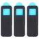 Mobigear Square Webcamcover med skyder - Sort (3-pak)
