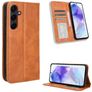 Mobigear Sensation Samsung Galaxy A35 Cover a libro portafoglio - Marrone