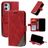 Mobigear Rhombus iPhone 12 Mini Wallet case - Red