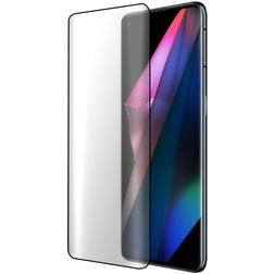 Mobiparts Curved OPPO Find X3 Pro Szkło hartowane Ochrona ekranu - Kompatybilna z etui - Czarny