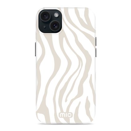 MIO iPhone 15 MagSafe Funda Plástico rígido Carcasa - Sandy Zebra