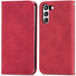 Mobigear Retro Slim Samsung Galaxy S21 FE Cover a libro portafoglio - Rosso