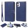 Mobigear Wallet iPhone 12 Mini Capa livro 2 em 1 com capa traseira amovível Carteira - Azul